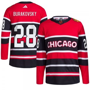 Adult Authentic Chicago Blackhawks Andre Burakovsky Red Reverse Retro 2.0 Official Adidas Jersey