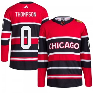 Adult Authentic Chicago Blackhawks Aidan Thompson Red Reverse Retro 2.0 Official Adidas Jersey